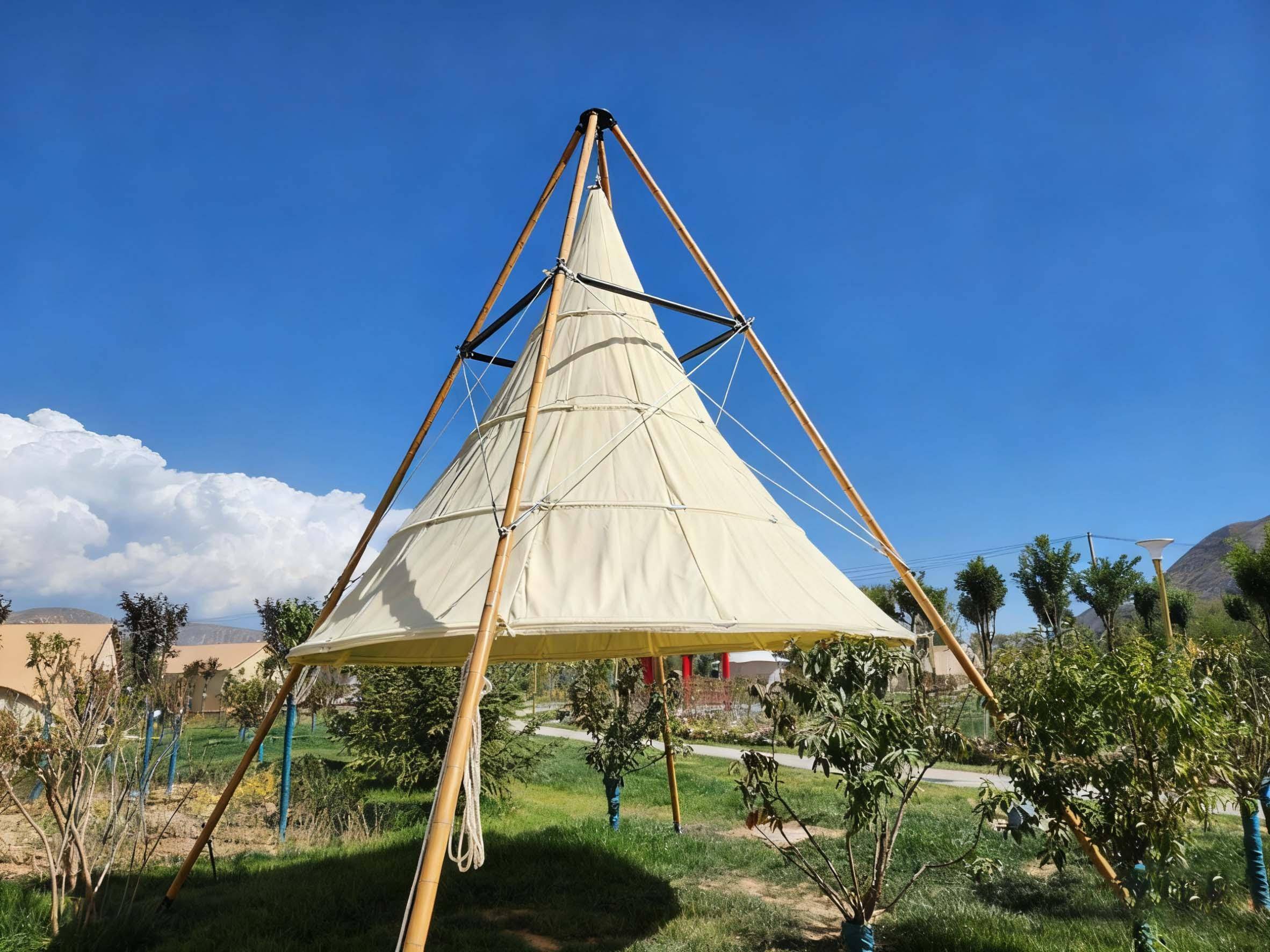 钟形营地帐篷源头厂家适配户外露营景区住宿商业活动多场景需求冰球突破豪华版佛山好来